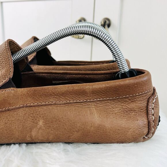 Rockport Brown Pebbled Brazilian Leather Slip on Loafers Driving Shoes Mens Sz 9 - Picture 3 of 8